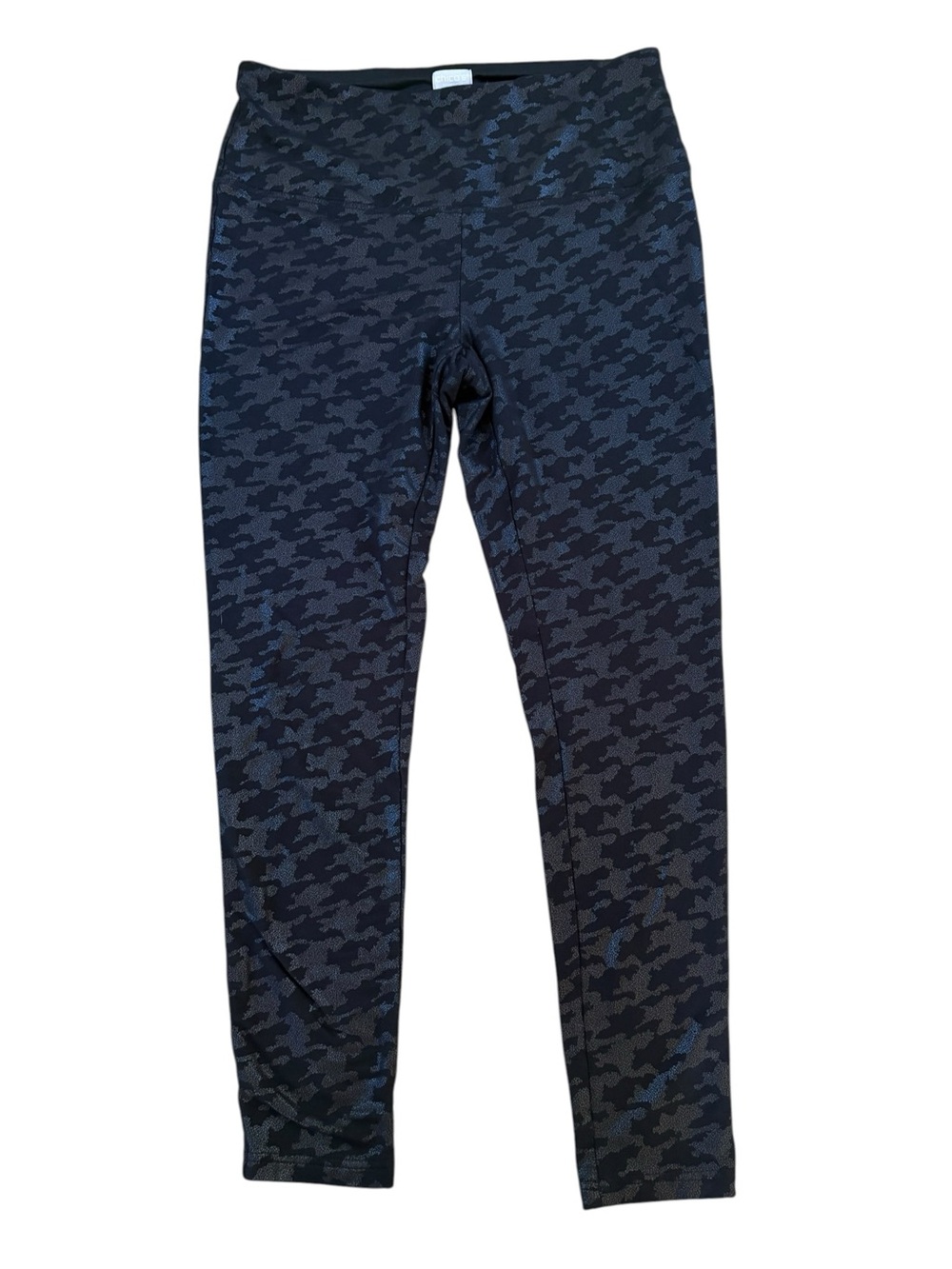 Chico’s Zenergy Black Print Leggings.  Size 8/10